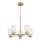 Westinghouse Chandelier 60W 5-Light Sylvestre Champagne Brass Frosted Glass 6127000 - alternate 5
